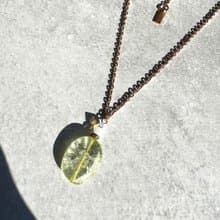 Crystal Necklace Perfume Bottle Motif Swarovski Simple Elegant Daily Green
