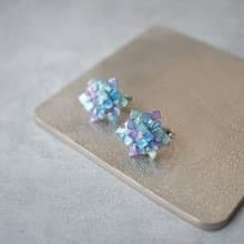 アジサイ Light Blue　ピアス・イヤリング