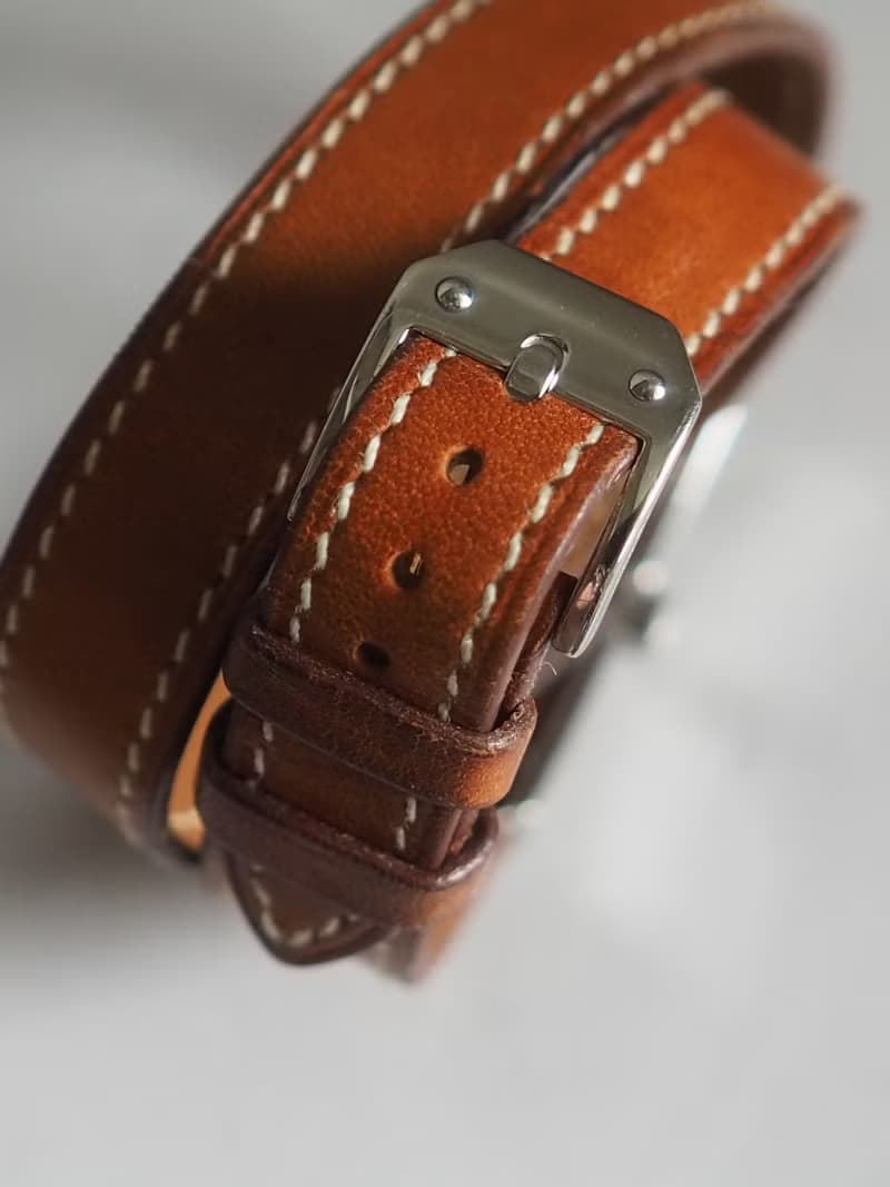 HERMÈS Kelly 2 Double Tour Watch エルメス ケリー 2 ドゥブルトゥール ウォッチ 腕時計 シルバー ブラウン ィンテージ