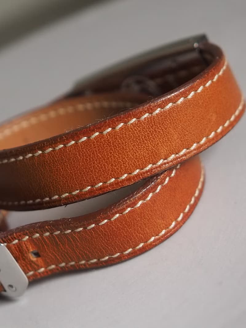 HERMÈS Kelly 2 Double Tour Watch エルメス ケリー 2 ドゥブルトゥール ウォッチ 腕時計 シルバー ブラウン ィンテージ