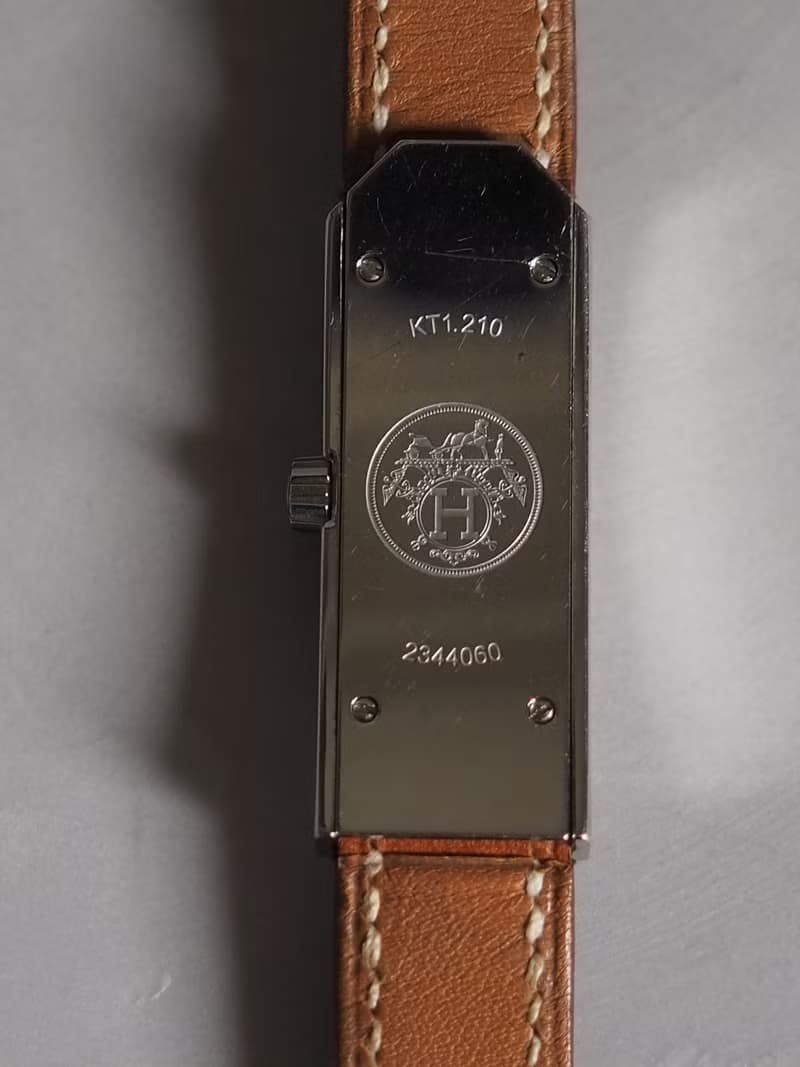 HERMÈS Kelly 2 Double Tour Watch エルメス ケリー 2 ドゥブルトゥール ウォッチ 腕時計 シルバー ブラウン ィンテージ