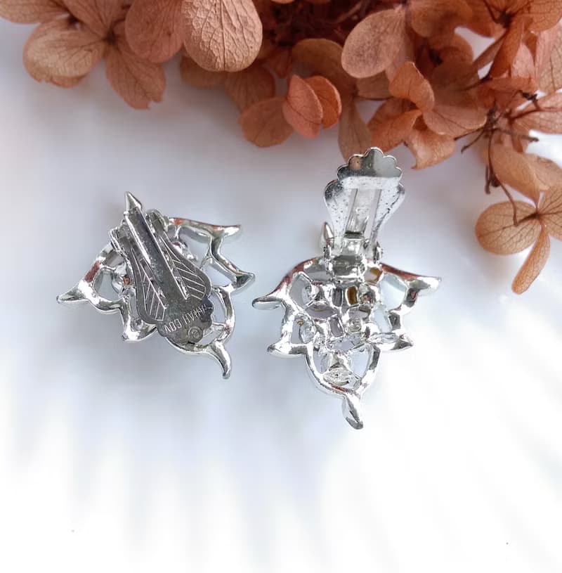 Vintage Jewelry SARAH COV DAZZLING AURORA 夾式耳環