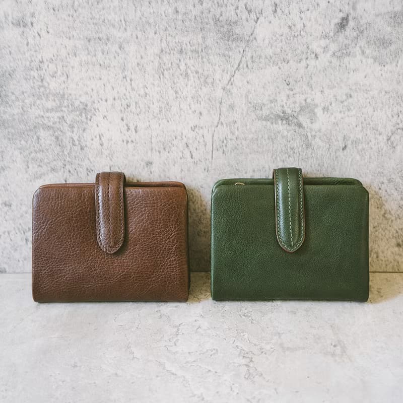 真皮文青簡約短夾 X6302 咖