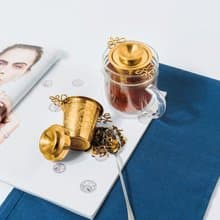 01LIV 不銹鋼濾茶器Charis 多用途金色茶濾泡茶水分離創意茶具禮