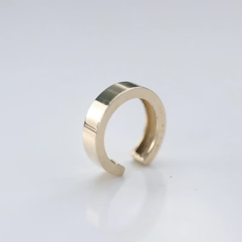 14K Luxury Gold Cuff 厚金耳夾耳環