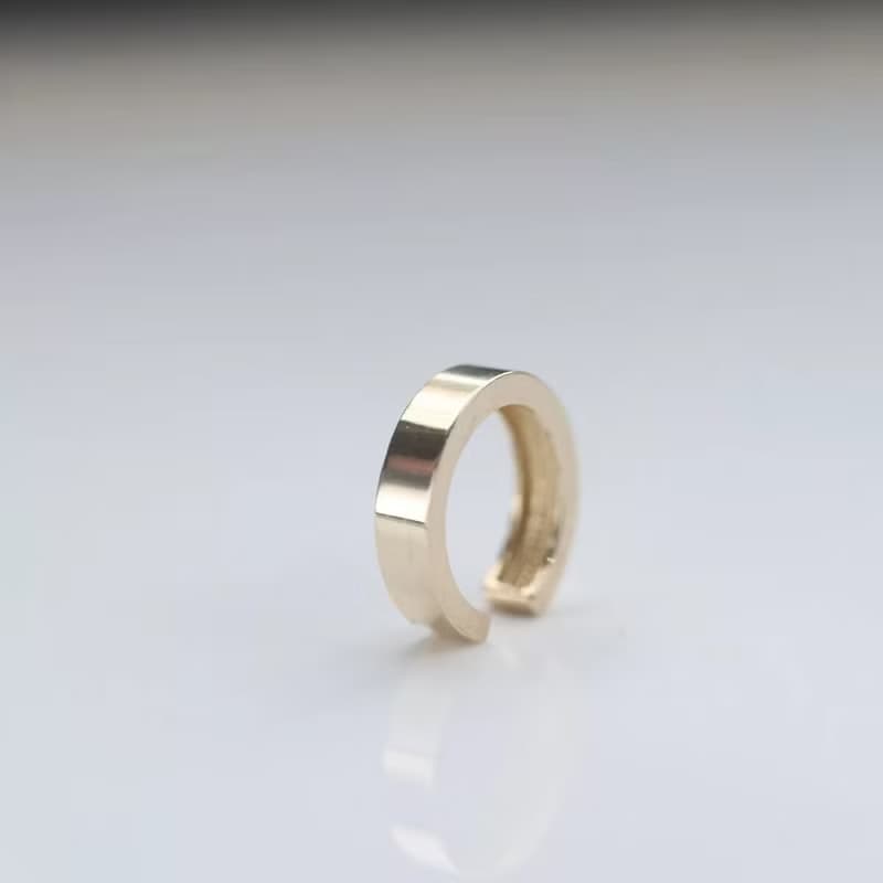 14K Luxury Gold Cuff 厚金耳夾耳環