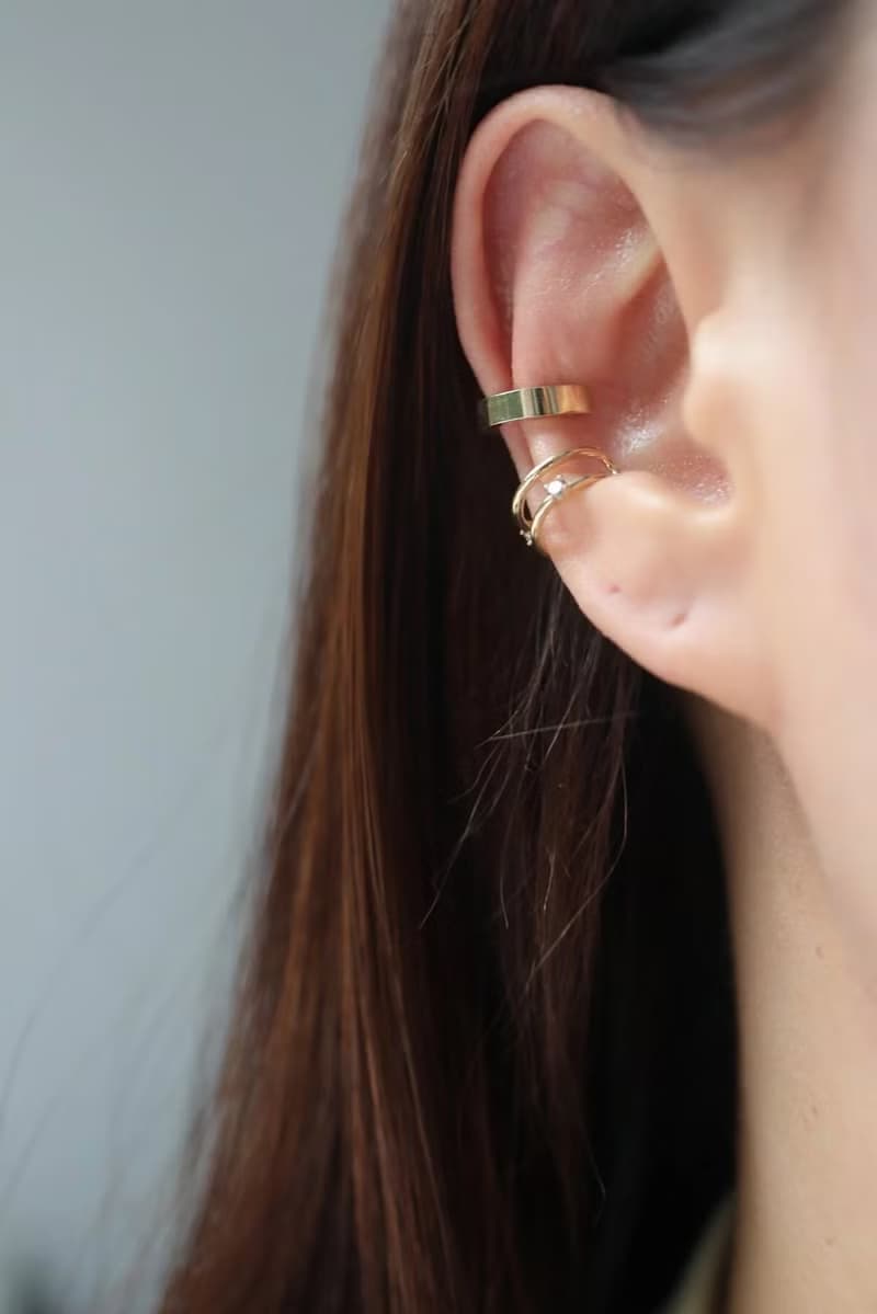 14K Luxury Gold Cuff 厚金耳夾耳環