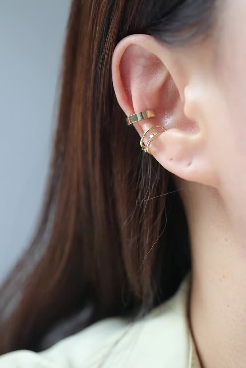 14K Luxury Gold Cuff 厚金耳夾耳環