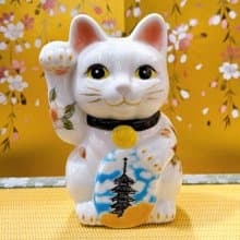 【塔映福緣】日本清水燒招財貓 | 京都 五重之塔 - 文化遺產