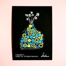 防水貼紙 機車貼紙 行李箱貼紙 花 花盆 花瓶 安全帽貼紙 悠遊卡