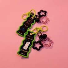 Shuku Who cares about tomorrow 刺繡鑰匙圈吊飾