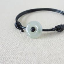 本命年【平安‧如意】飄花翡翠韓國蠟線手鍊*Sga05*招財、防小人