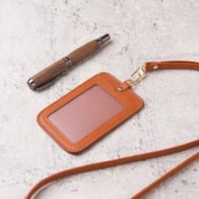 直式證件夾 ID Card Holder / 淺棕 Tan / 免費刻字