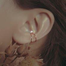 Hydromancy | 水占術系列 - 微光淚滴 * 耳骨夾 耳夾