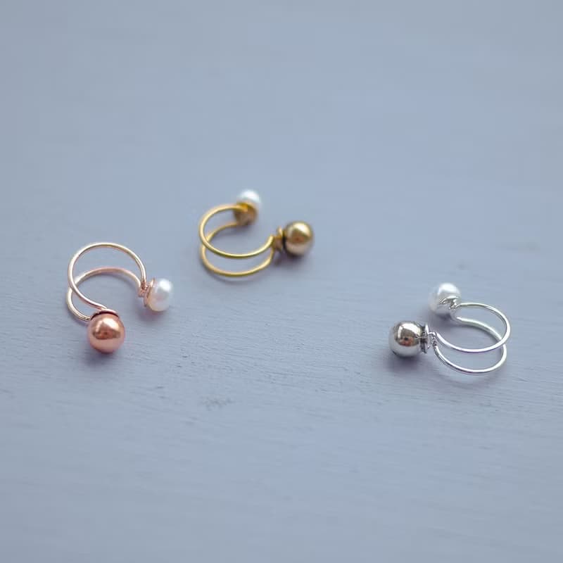 Hydromancy | 水占術系列 - 微光淚滴 * 耳骨夾 耳夾