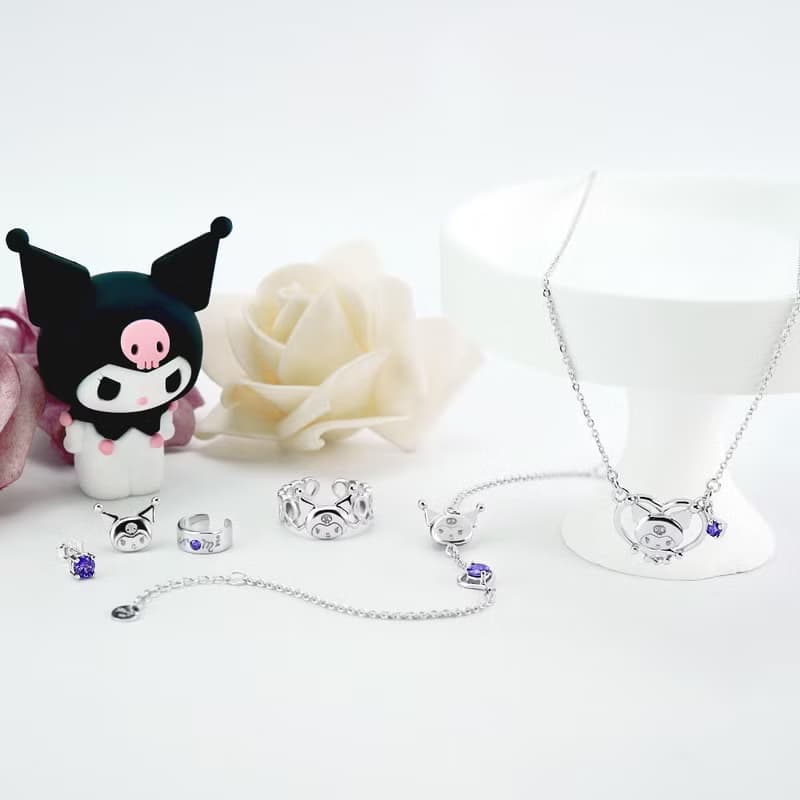 酷洛米經典系列-I.Love.Kuromi 純銀項鍊