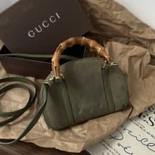 GUCCI 古馳 迷你竹節 手提包  肩背包