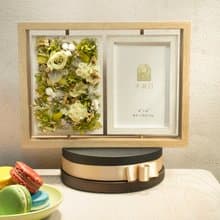 情人節馬卡龍永生花禮 - 開心果雙旋轉相框