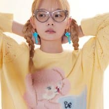 可愛童趣鑰匙耳環DIY可替換小耳釘耳飾耳夾