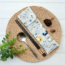 【防水餐具袋】可愛的熊-灰  / 盥洗袋