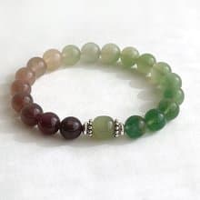 寶石系 質玉9.5 天然礦石 漸層螢石 和田玉 925純銀 手鍊