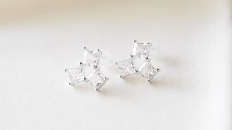 鋯石系列百搭時尚耳環小號輕熟百搭甜美耳飾鍍18K真金