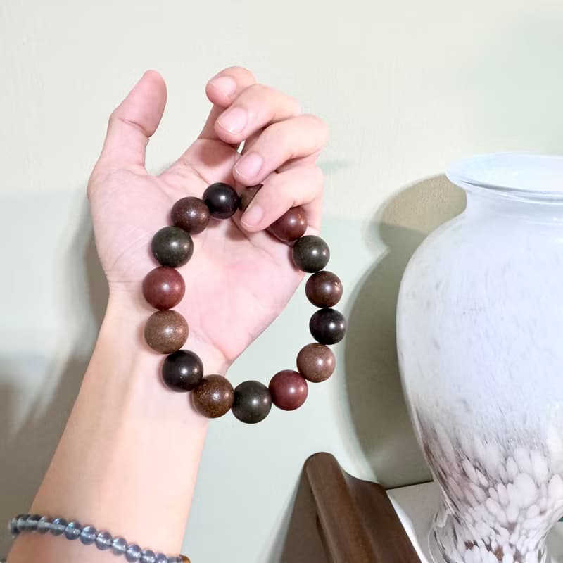 15mm五行中藥合香珠手鍊/開運招財/療癒/母親節禮物/送禮