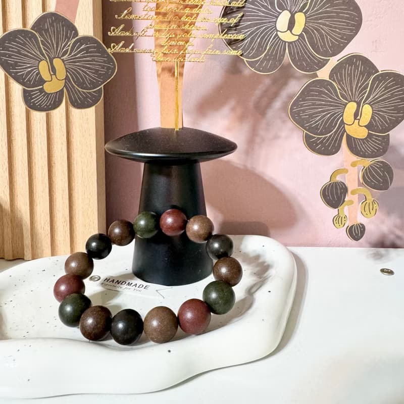 15mm五行中藥合香珠手鍊/開運招財/療癒/母親節禮物/送禮