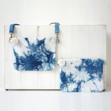 S.A x 藍染側背包/斜背包 Ink Painting/ Macaron/ Spruce Forest