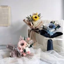 小資款畢業花束 | 三色選擇 / 附贈PVC透明梯型袋 畢業季 花束