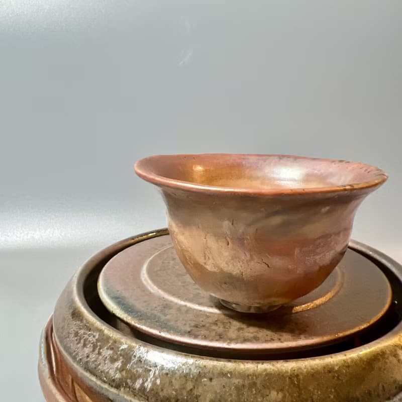純手捏絞泥柴燒杯 / 茶杯 / 小平凡手作