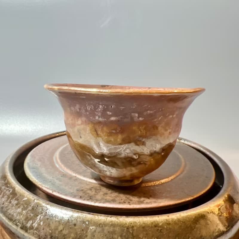 純手捏絞泥柴燒杯 / 茶杯 / 小平凡手作