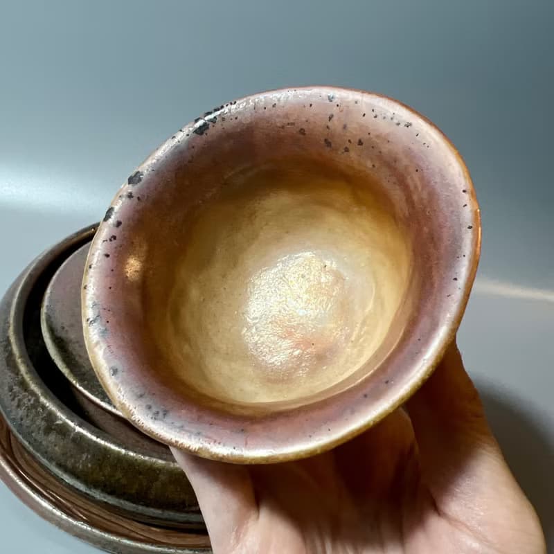 純手捏絞泥柴燒杯 / 茶杯 / 小平凡手作