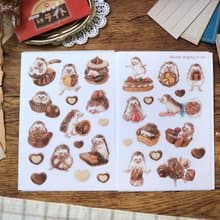 巧克力刺蝟-轉印貼紙