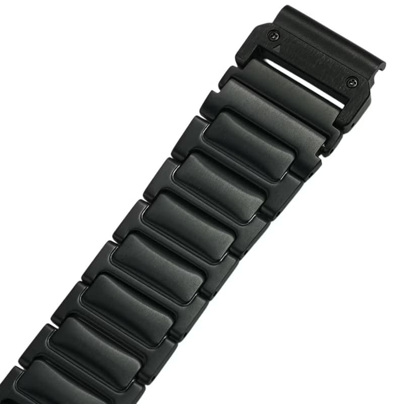 GARMIN QuickFit 專用鈦錶帶 - 黑色雙層 PVD -TIGT