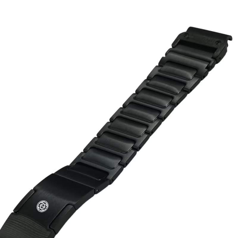 GARMIN QuickFit 專用鈦錶帶 - 黑色雙層 PVD -TIGT