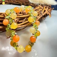 【橙夕加洲】金絲玉 橄欖晶 水晶手鏈 手鍊 訂製