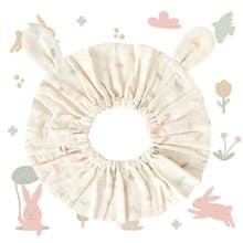 【SISSO有機棉】哈囉森林小兔紗布轉圈圈圍兜