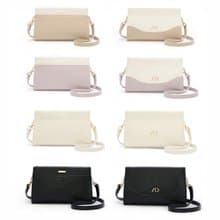 ANNA DOLLY 輕盈雙色斜背包 白色