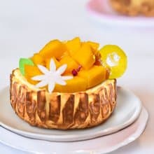 手工芒果巴斯克蛋糕(四吋)夏天的滋味-當季芒果