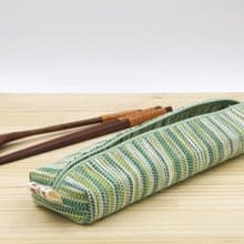 【紙布家】紙線編織 大餐具袋 波紋綠