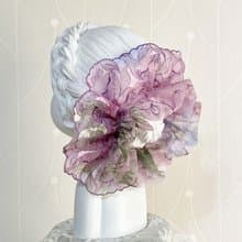 法式刺繡蕾絲大腸圈/ 髮圈 大腸髮圈 髮束 髮繩 髮飾 頭飾 禮物