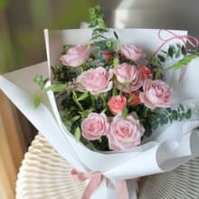 Petite Rose 粉紅玫瑰 鮮花花束 告白 情人節 生日花束