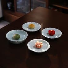 花口甜點碟 壽司碟 醬料碟 瓜子碟 糕點小盤子  精緻小碟子