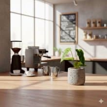 火鶴之王懶人盆栽加圓點灰小水泥盆 套盆 開幕盆栽推薦 桌上盆栽