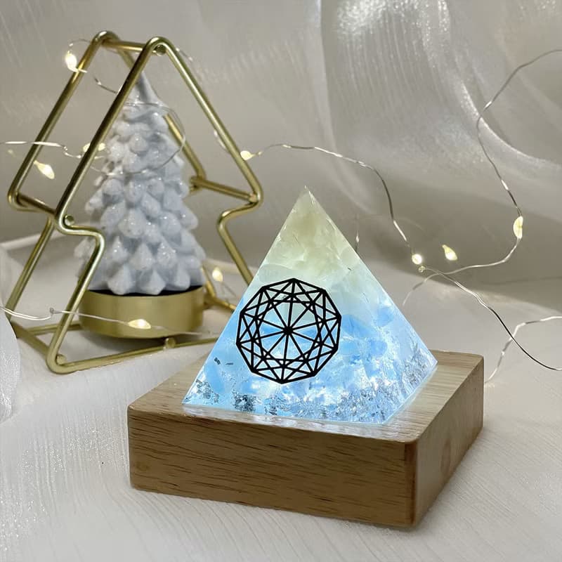 【海藍寶】奧根能量塔Orgonite (6cm/5cm/4cm)