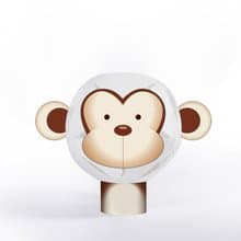 Geway｜擁瓣燈飾_動物系列小夜燈_台灣小獼猴_DIY_教學_聖誕節_交換禮物_生日_畢業_情人_送禮