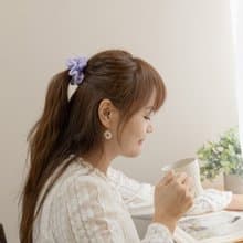 【紫藤-花漾髮圈-小】髮飾 / 髮束