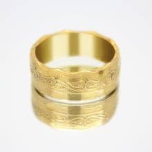 Gold Coin Ring Algeria 10 dinars 1979-1981 18k gold plated ring coin ring gift