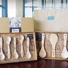 檜木大•小湯匙+飯匙組合